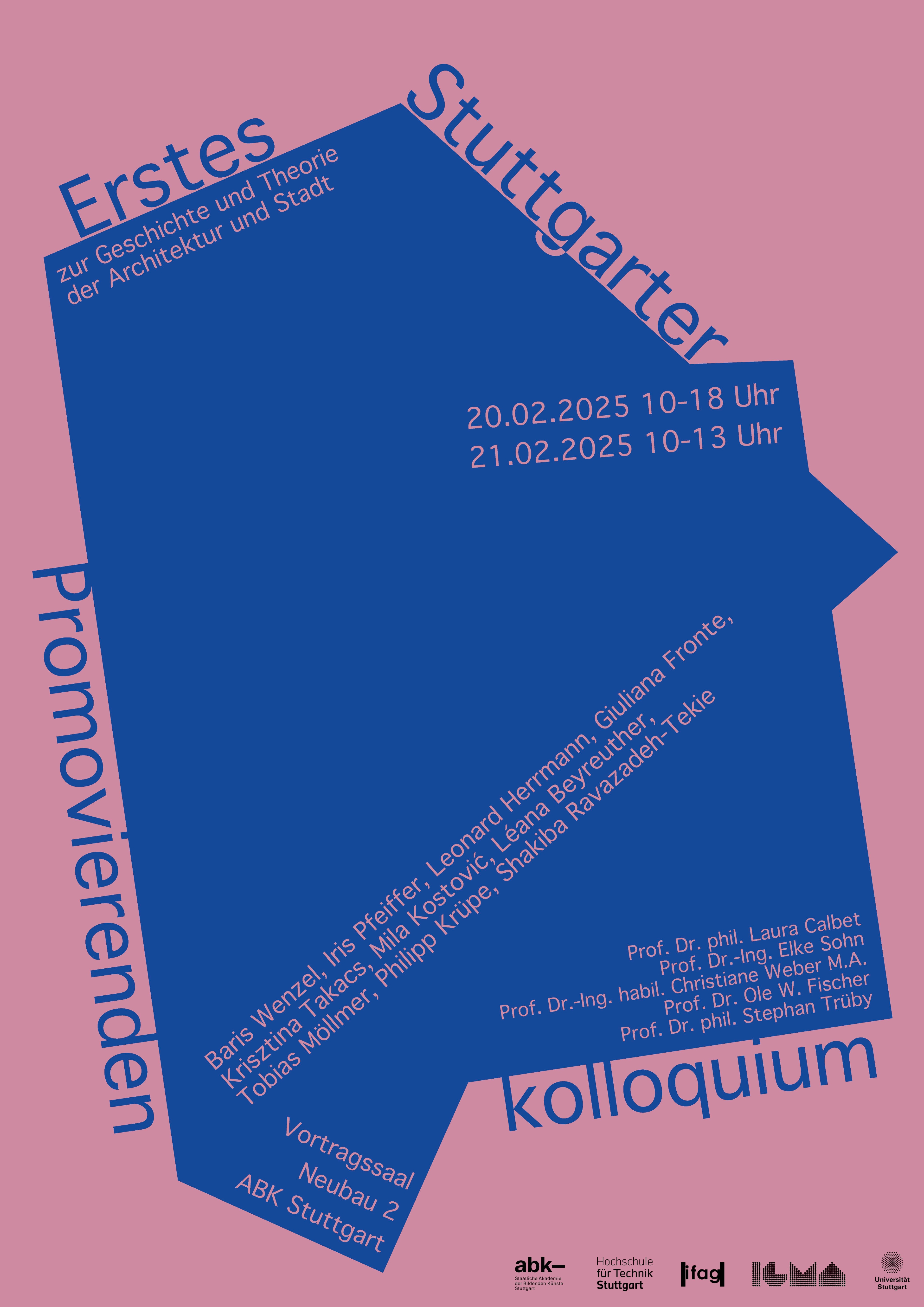 Plakat zum Ersten Stuttgarter Promovierendenkolloquium